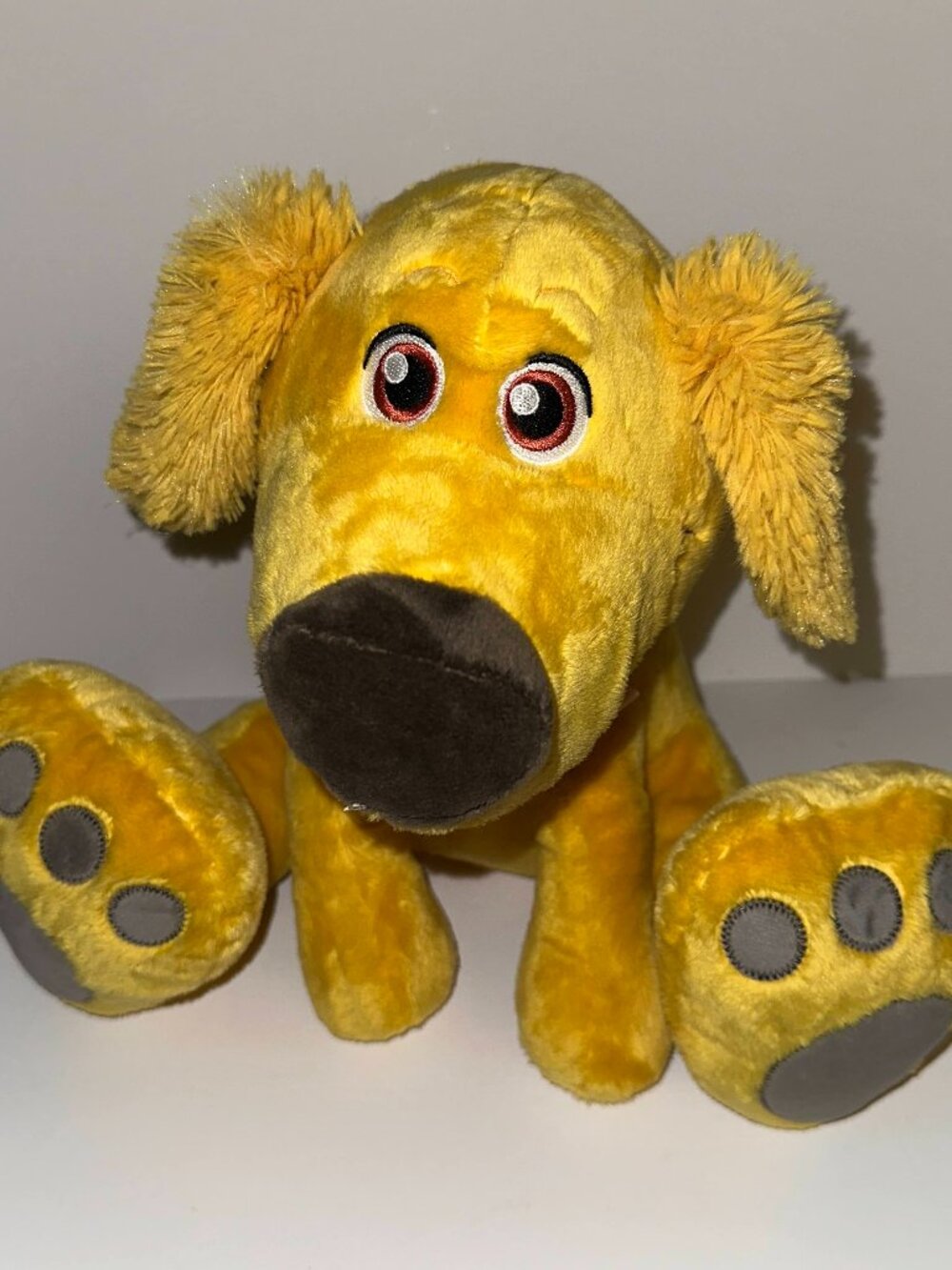 Disney Parks Pixar Dug Dog UP! Big Feet Plush Doll 11" Stuffed Animal Toy